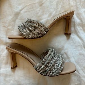 NIB WHBM crystal mules 7.5